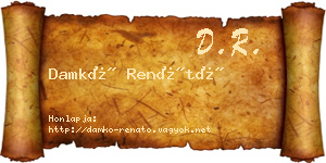 Damkó Renátó névjegykártya